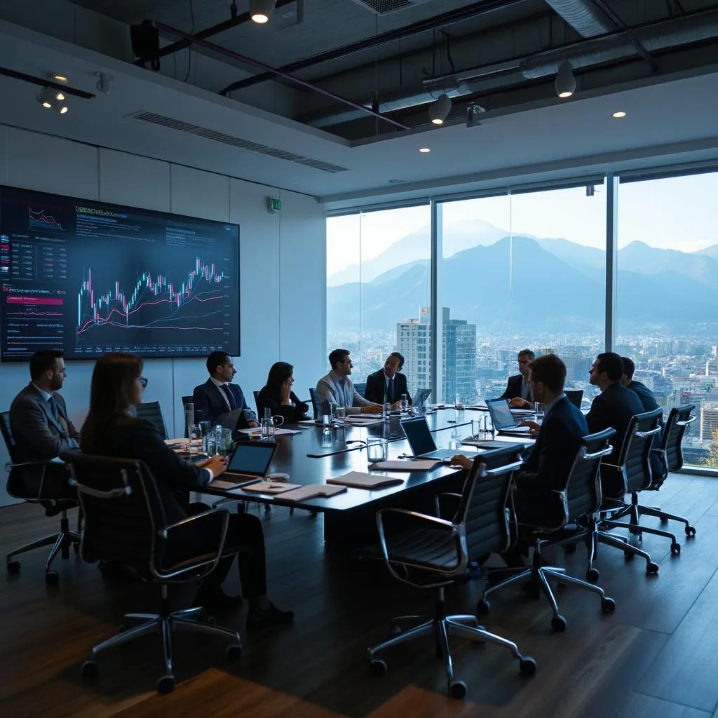 Reunión de finanzas corporativas en Bogotá